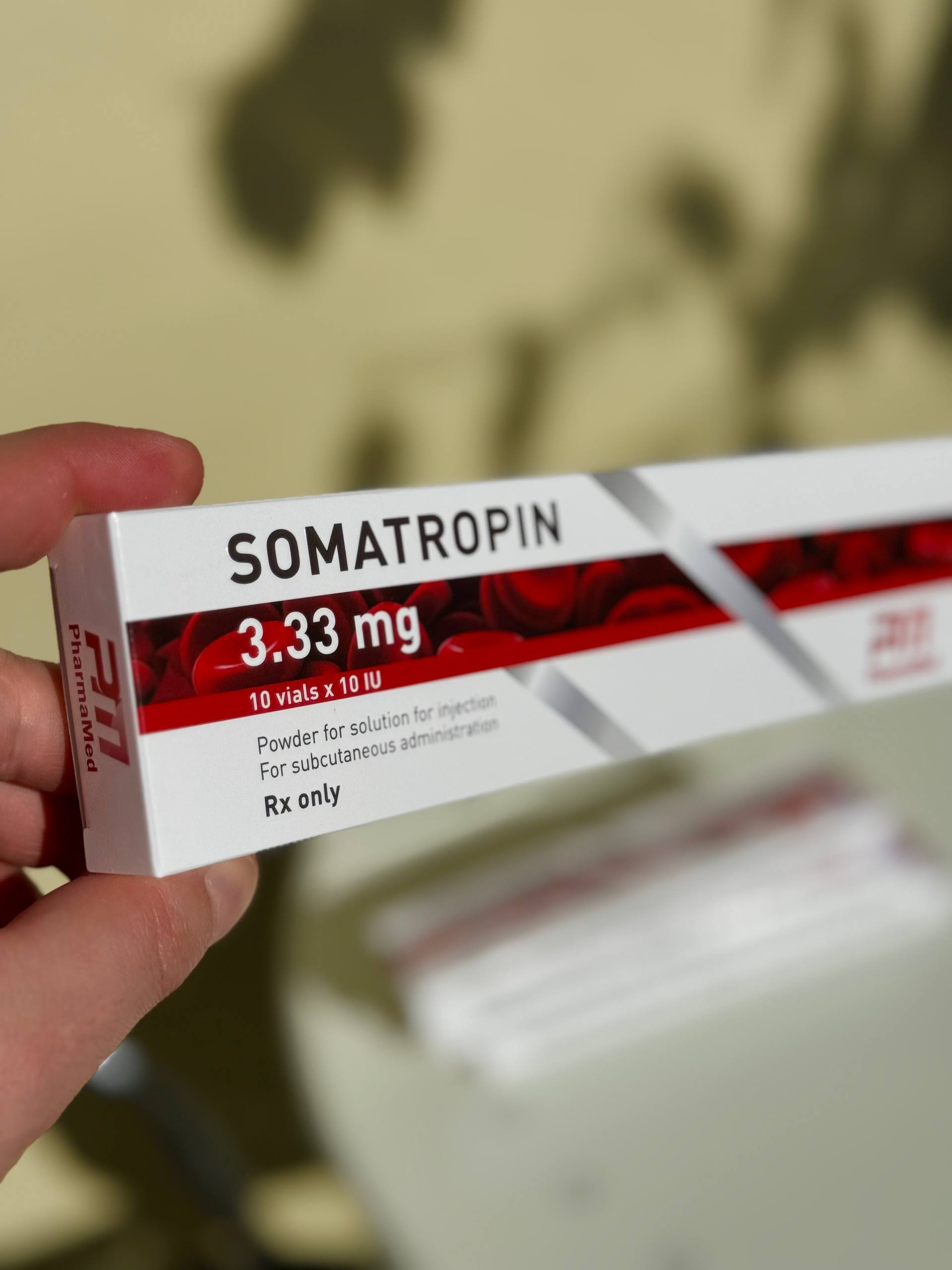 Somatropin HGH 3.33mg x 10 vials ( 100ui )