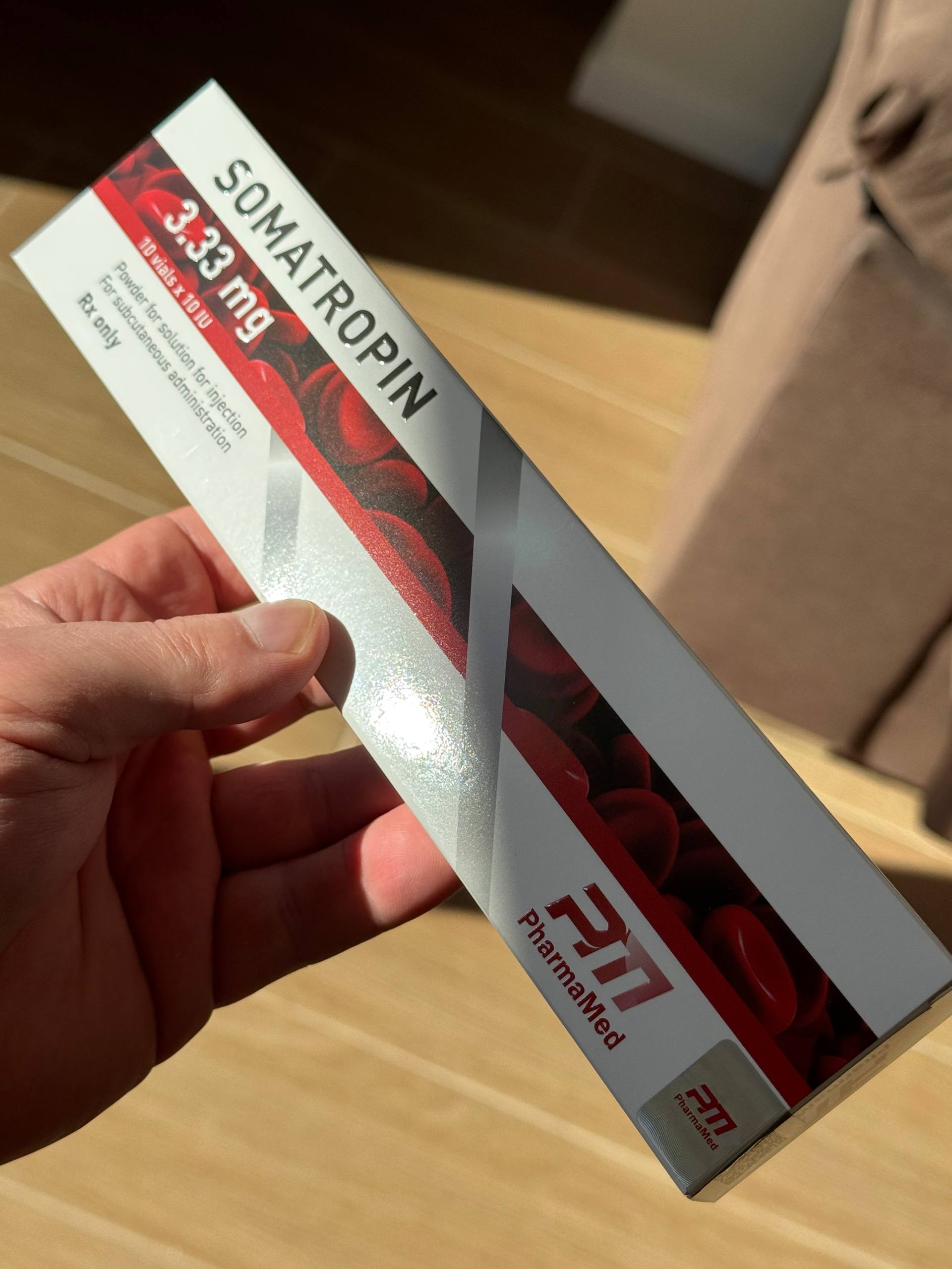 Somatropin HGH 3.33mg x 10 vials ( 100ui )