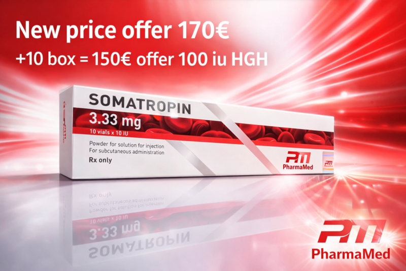 Somatropin HGH 3.33mg x 10 vials ( 100ui )